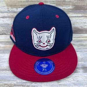 Kansas City Katz Fitted Hat Baseball Cap Navy 7 1/2 Ban Johnson League Ebbets